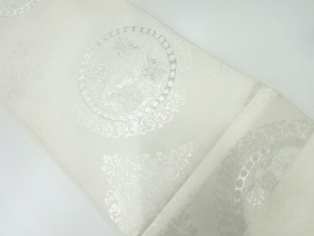 JAPANESE KIMONO / ANTIQUE FUKURO OBI / SILK / WOVEN HUNTER